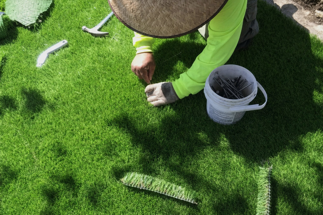 Artificial turf installation